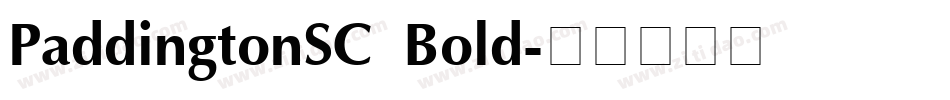PaddingtonSC Bold字体转换